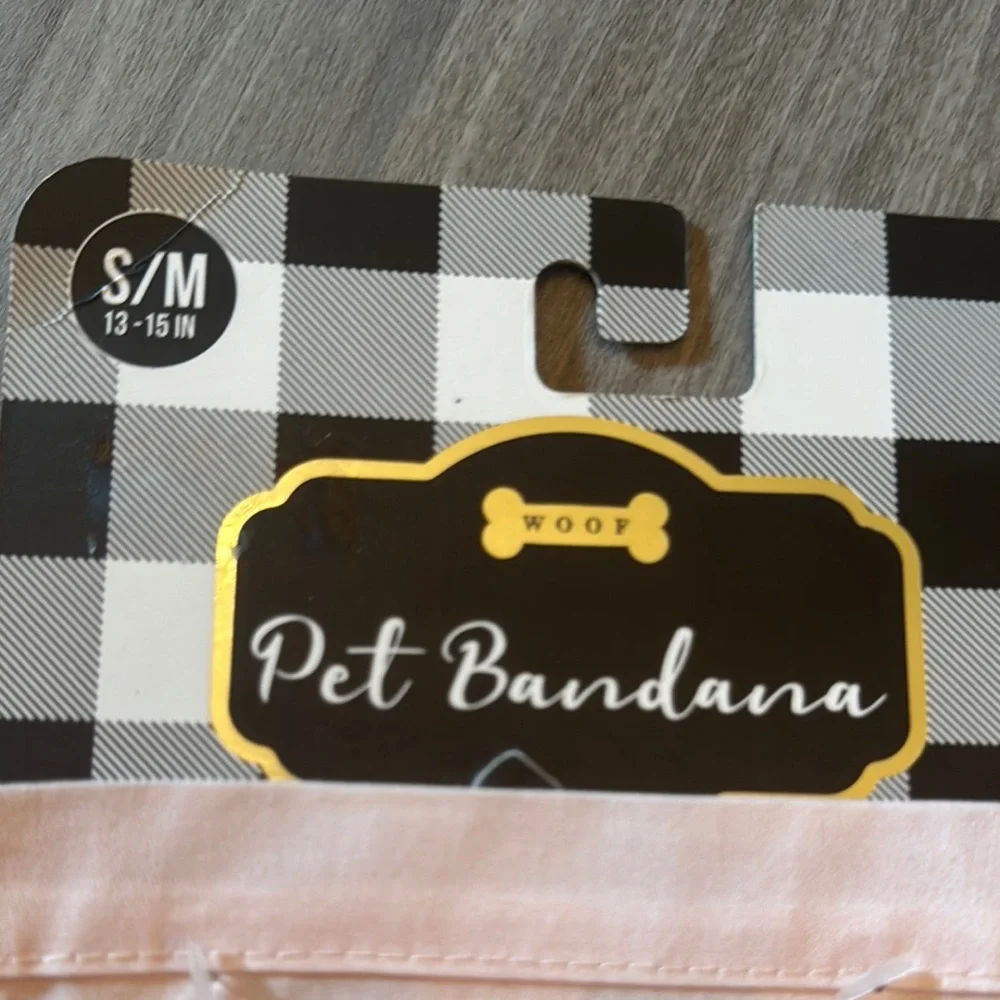 3 for $20–Pet Bandana - Pink and Gold